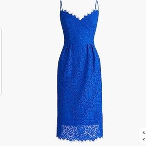J.Crew Guipure Lace Spaghetti Strap Dress 000